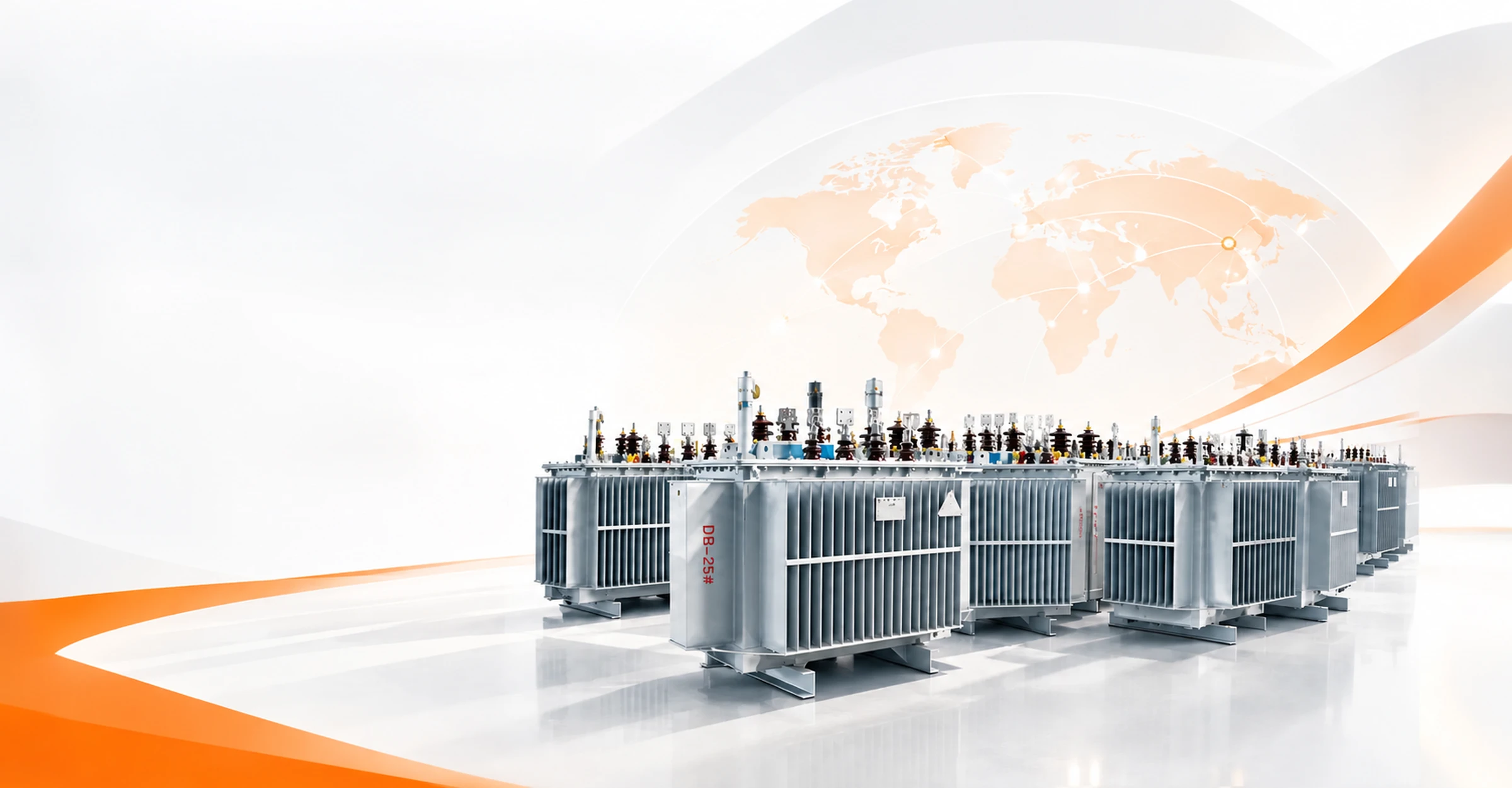 Oil-immersed distribution transformers.