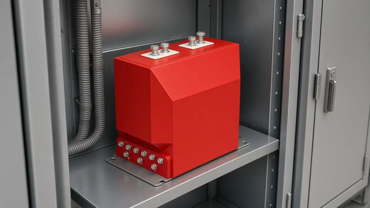 Indoor epoxy current transformer mounted in a 10 kV switchgear cubicle