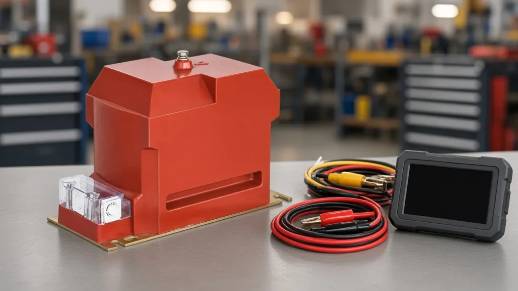 How to test a voltage transformer context with an indoor instrument VT before trusting the secondary signal